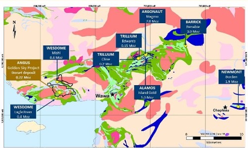 Figure 1:  Golden Sky Project, Wawa, Ontario